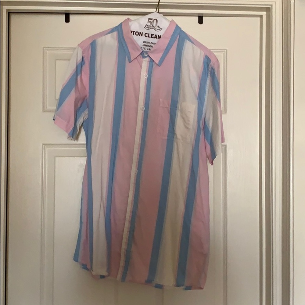 Festive Pacsun Color Button Down Shirt